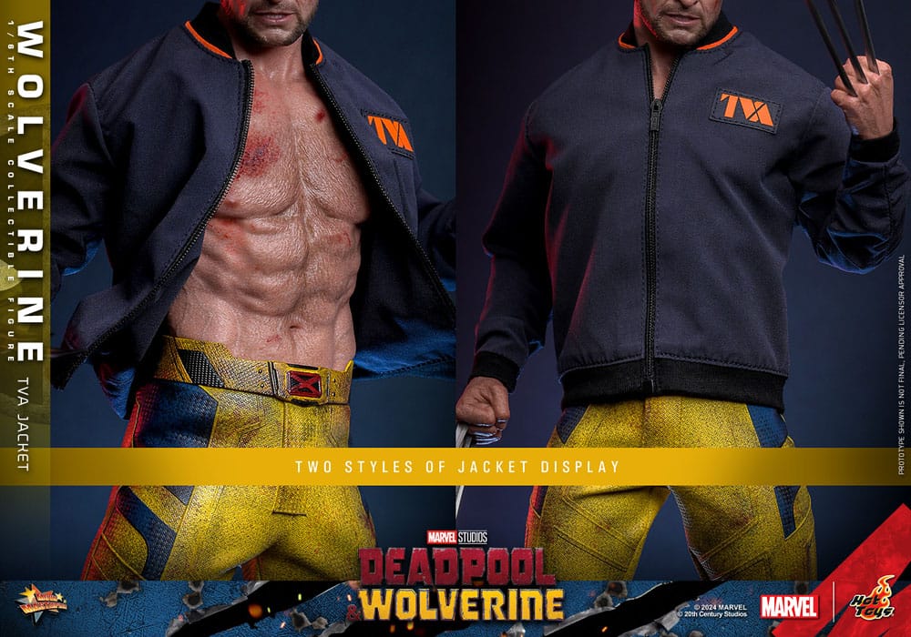 Deadpool &amp; Wolverine Movie Masterpiece Action Figure 1/6 Wolverine (TVA Jacket Version) 31 cm