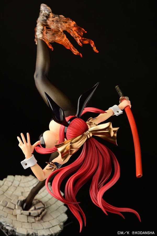 Fairy Tail Statue 1/6 Erza Scarlet High Kick Black Bunny Ver. 37 cm