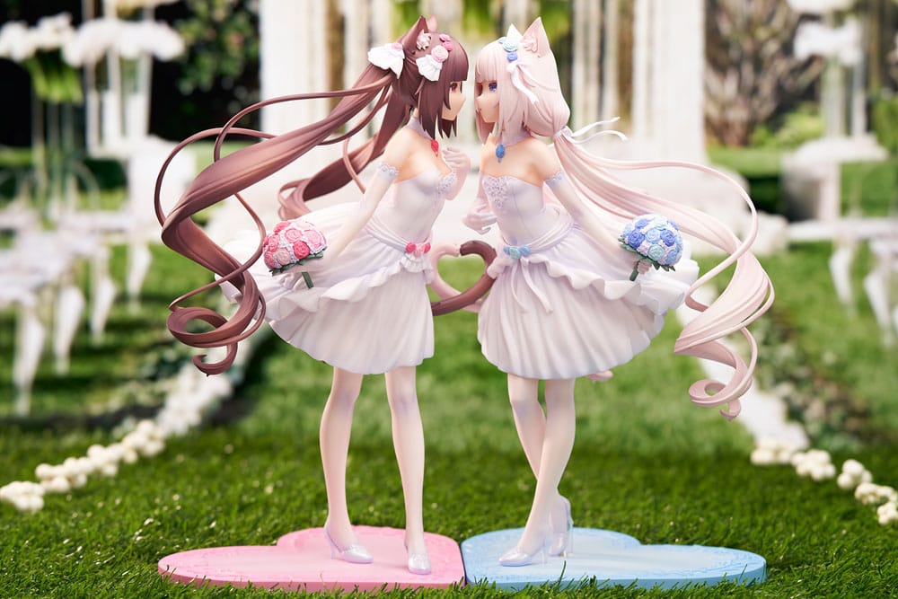 Nekopara PVC Statue 1/7 Nekopara Chocola &amp; Vanilla Dream of Eden Ver. 23 cm