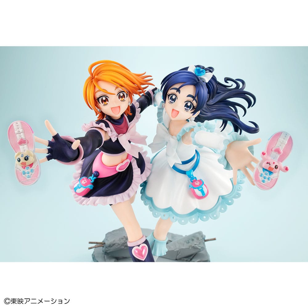 Pretty Cure Lucrea PVC Statue Cure Black &amp; Cure White 22 cm