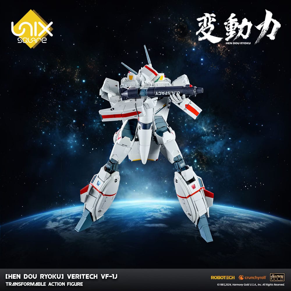 Hen Dou Ryoku Veritech Diecast Action Figure VF-1J 21 cm