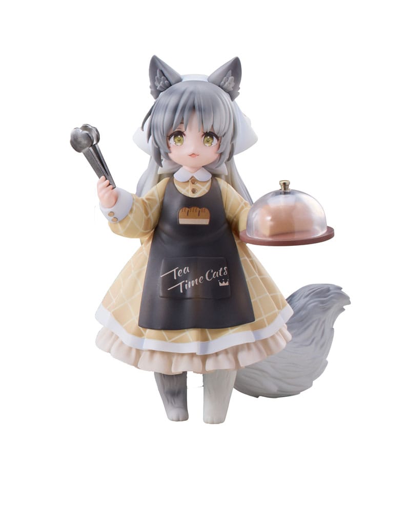 Decorated Life Collection PVC Statue Tea Time Cats - Cat Town Bakery Staff &amp; Customer Set 12 cm