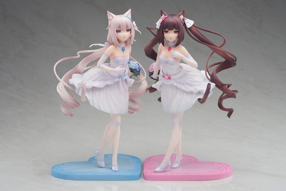 Nekopara PVC Statue 1/7 Nekopara Chocola &amp; Vanilla Dream of Eden Ver. 23 cm