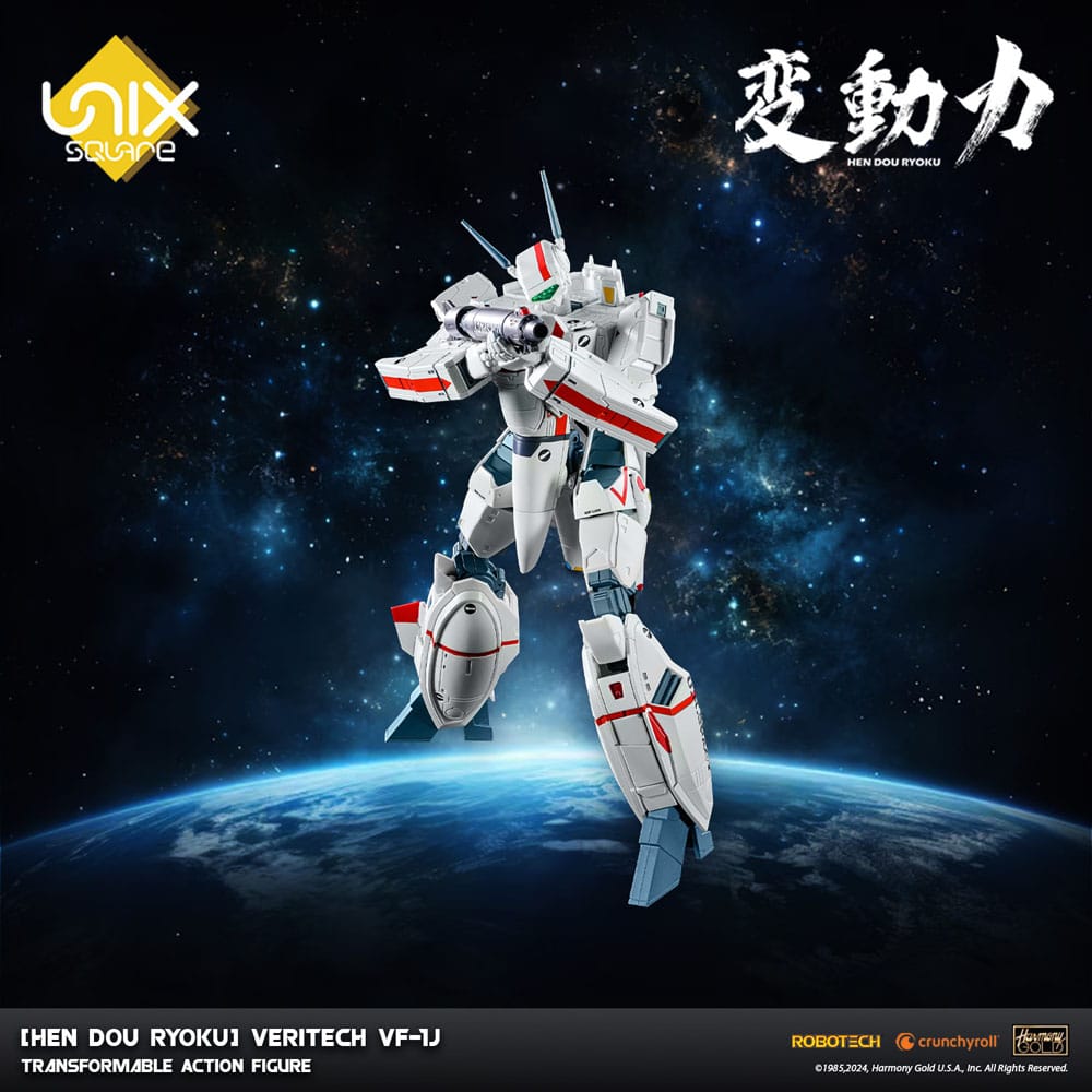 Hen Dou Ryoku Veritech Diecast Action Figure VF-1J 21 cm