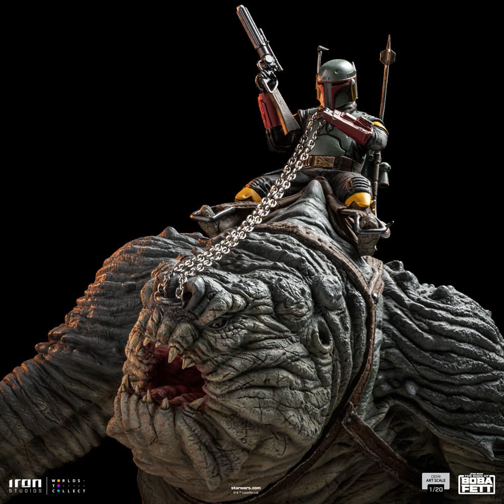 The Book of Boba Fett Demi Art Scale Statue 1/20 Boba Fett &amp; Rancor 38 cm