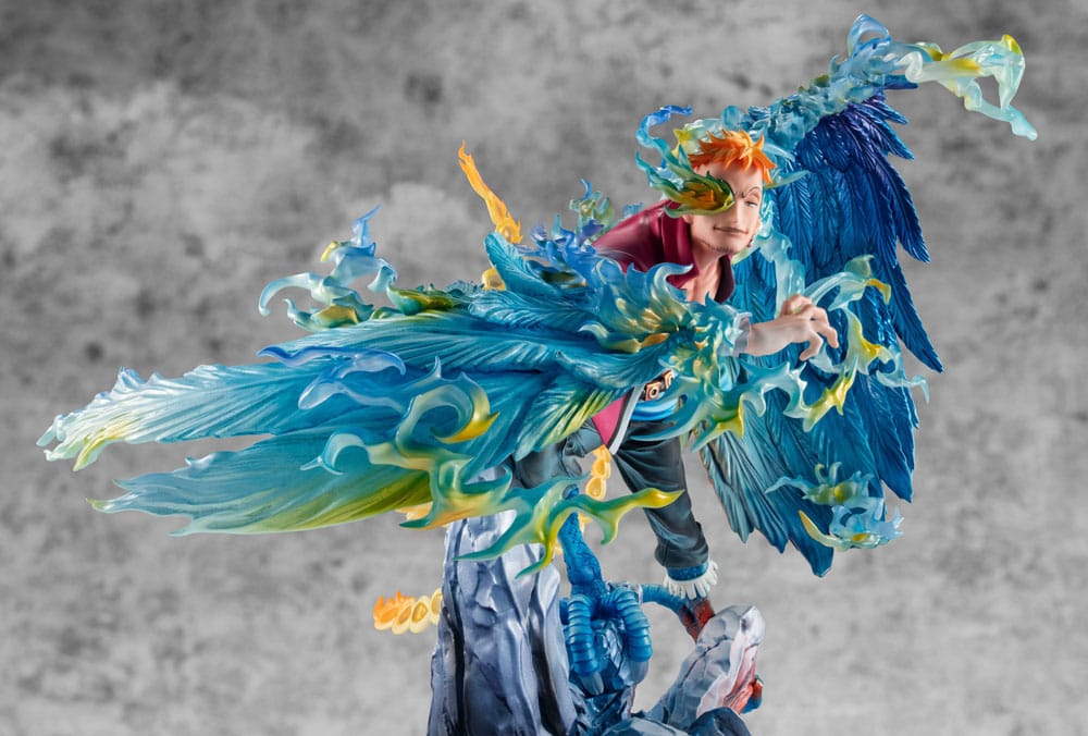 One Piece P.O.P MAS Maximum PVC Statue Marco the Phoenix Leader of 1st group of Whitebeard Pirates 32 cm