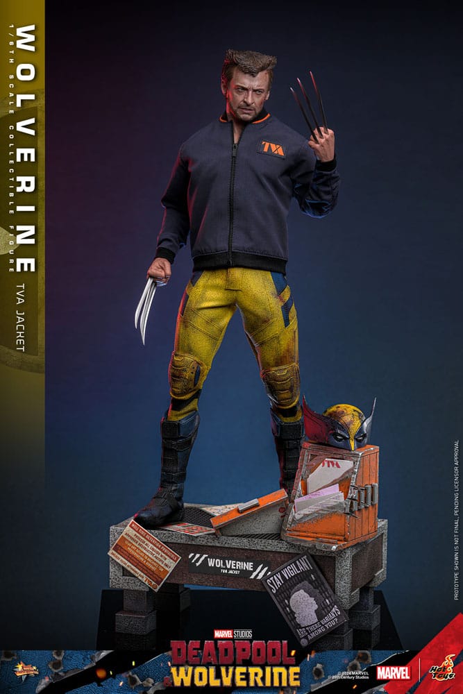 Deadpool &amp; Wolverine Movie Masterpiece Action Figure 1/6 Wolverine (TVA Jacket Version) 31 cm