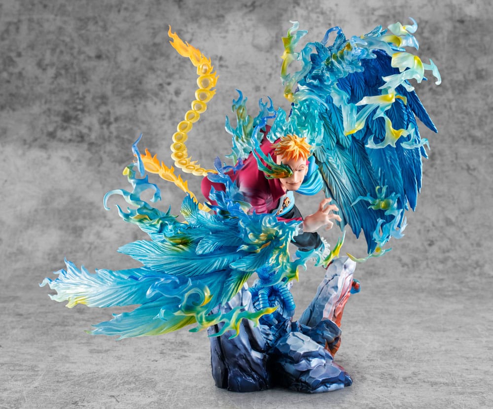 One Piece P.O.P MAS Maximum PVC Statue Marco the Phoenix Leader of 1st group of Whitebeard Pirates 32 cm