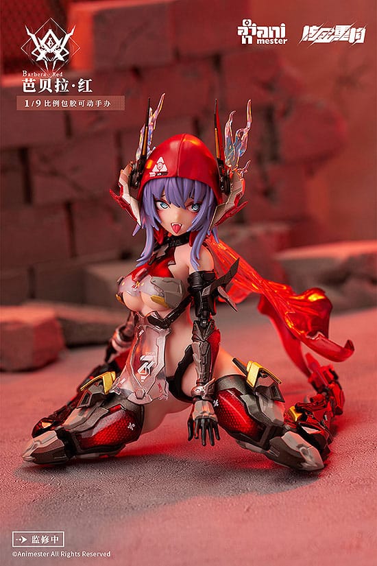 Original Character Plastic Model Kit Alloy Articulated Assemblable Model Thunderbolt-Barbera Red 21 cm