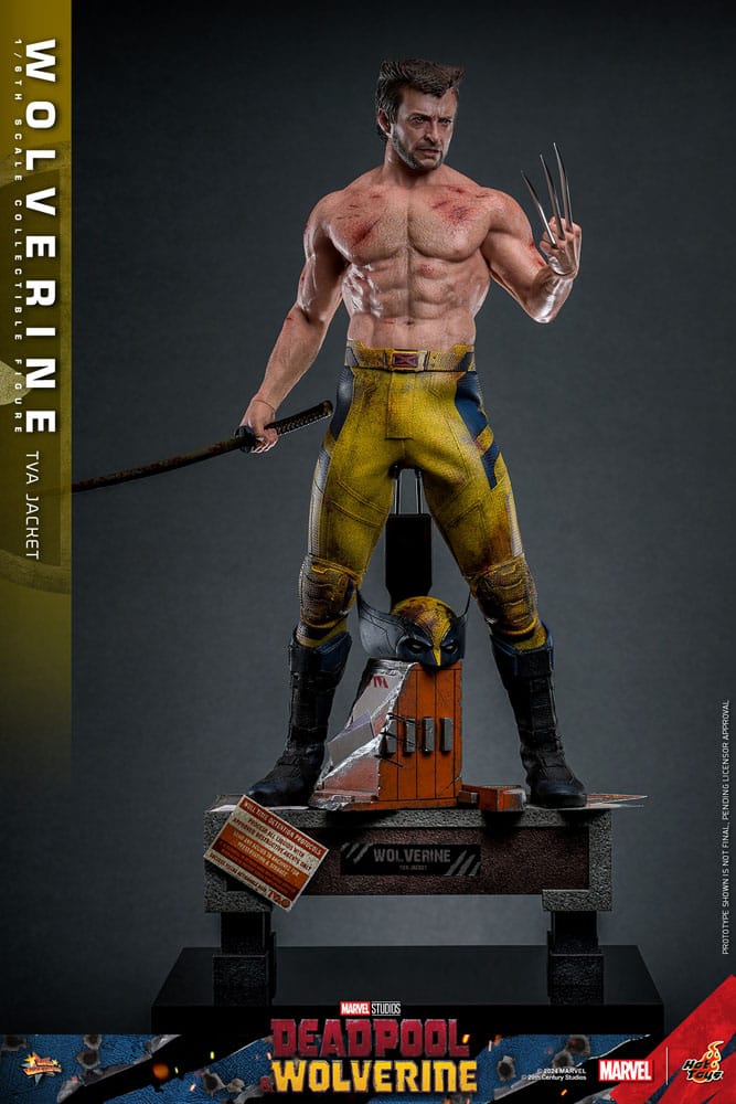 Deadpool &amp; Wolverine Movie Masterpiece Action Figure 1/6 Wolverine (TVA Jacket Version) 31 cm