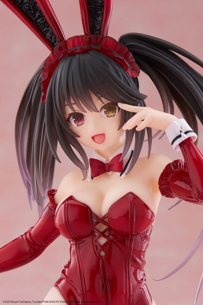 Date A Live V PVC Statue Desktop Cute Figure Kurumi Tokisaki Bunny Ver. 13 cm