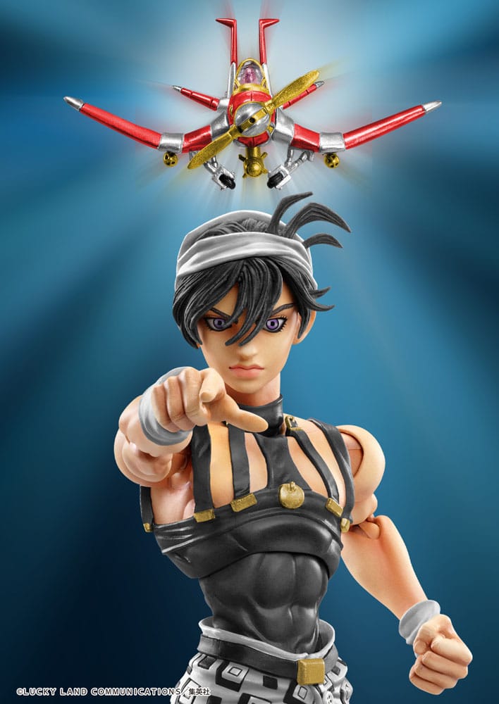 JoJo&#39;s Bizarre Adventure Part 5: Golden Wind Action Figure Chozokado (Narancia Ghirga &amp; As Ver. Black) 15 cm