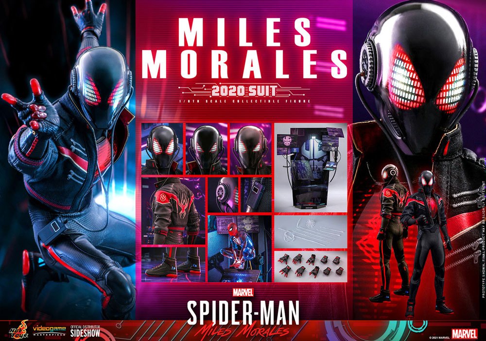 Marvel&#39;s Spider-Man: Miles Morales Video Game Masterpiece Action Figure 1/6Miles Morales (2020 Suit)