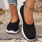 Adeline | Damskie ortopedyczne sneakersy slip-on, lekkie buty komfortowe | Rokishi | Szary