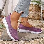 Adeline | Damskie ortopedyczne sneakersy slip-on, lekkie buty komfortowe | Rokishi | Szary