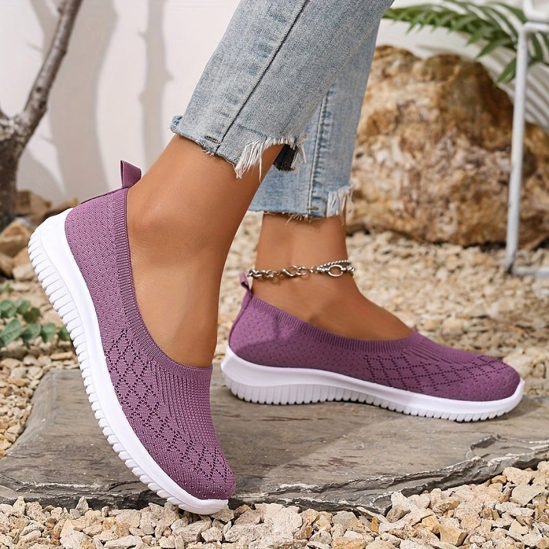 Adeline | Damskie ortopedyczne sneakersy slip-on, lekkie buty komfortowe | Rokishi | Szary