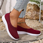 Adeline | Damskie ortopedyczne sneakersy slip-on, lekkie buty komfortowe | Rokishi | Szary