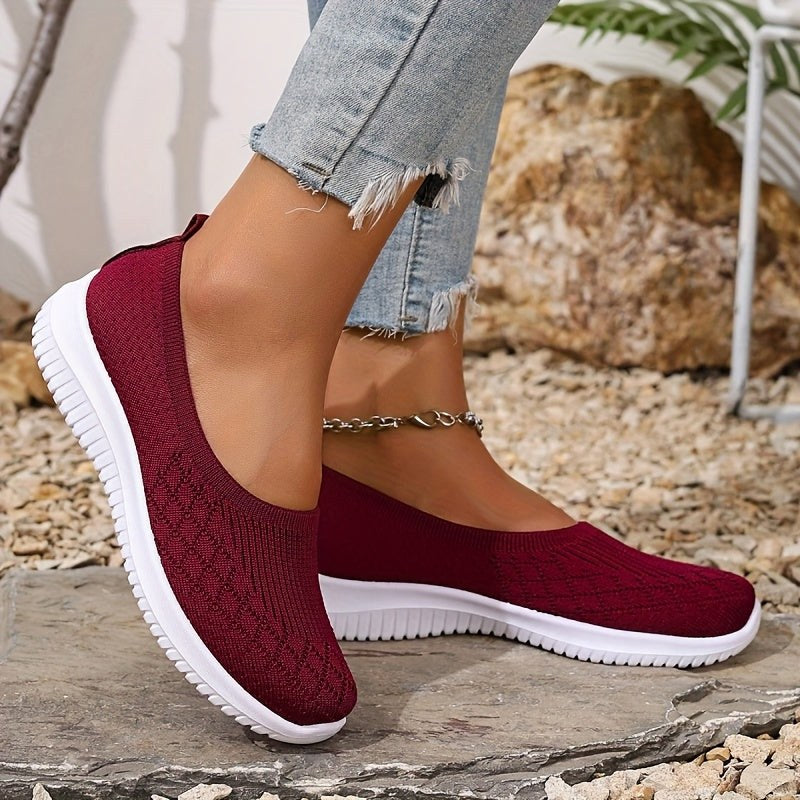 Adeline | Damskie ortopedyczne sneakersy slip-on, lekkie buty komfortowe | Rokishi | Szary