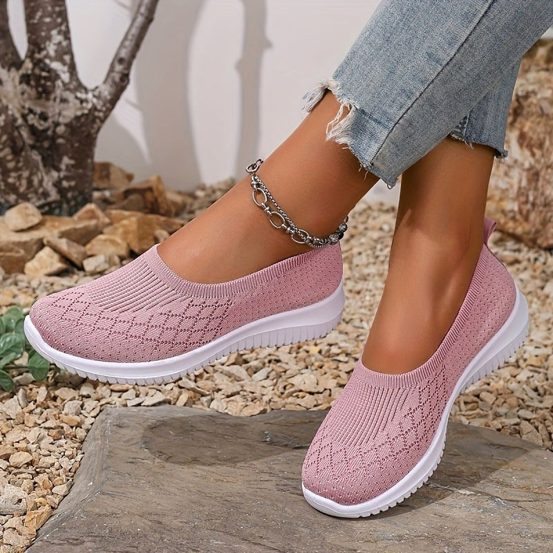 Adeline | Damskie ortopedyczne sneakersy slip-on, lekkie buty komfortowe | Rokishi | Szary