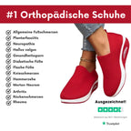 Amelie | Damskie buty typu slip-on z amortyzacją, ortopedyczne buty komfortowe | Rokishi | Czarny