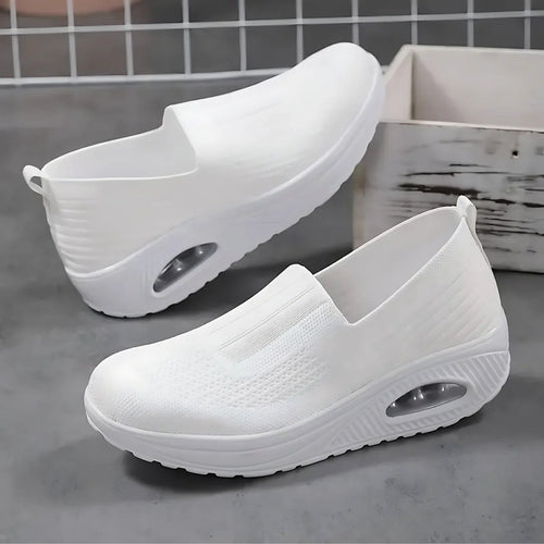Amelie | Damskie buty typu slip-on z amortyzacją, ortopedyczne buty komfortowe | Rokishi | Czarny