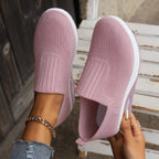 Amelie | Damskie buty typu slip-on z amortyzacją, ortopedyczne buty komfortowe | Rokishi | Czarny