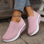 Amelie | Damskie buty typu slip-on z amortyzacją, ortopedyczne buty komfortowe | Rokishi | Czarny
