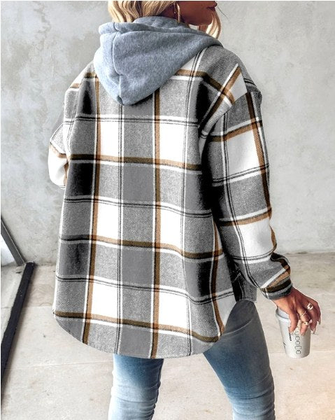 Anais | Damska bluza z kapturem ze ściągaczem, luźna bluza komfortowa | Rokishi | Zielony