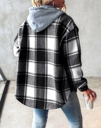 Anais | Damska bluza z kapturem ze ściągaczem, luźna bluza komfortowa | Rokishi | Szary