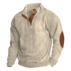 Benedict | Męski gruby sweter z grubego splotu, sweter inspirowany vintage | Rokishi | Zielony