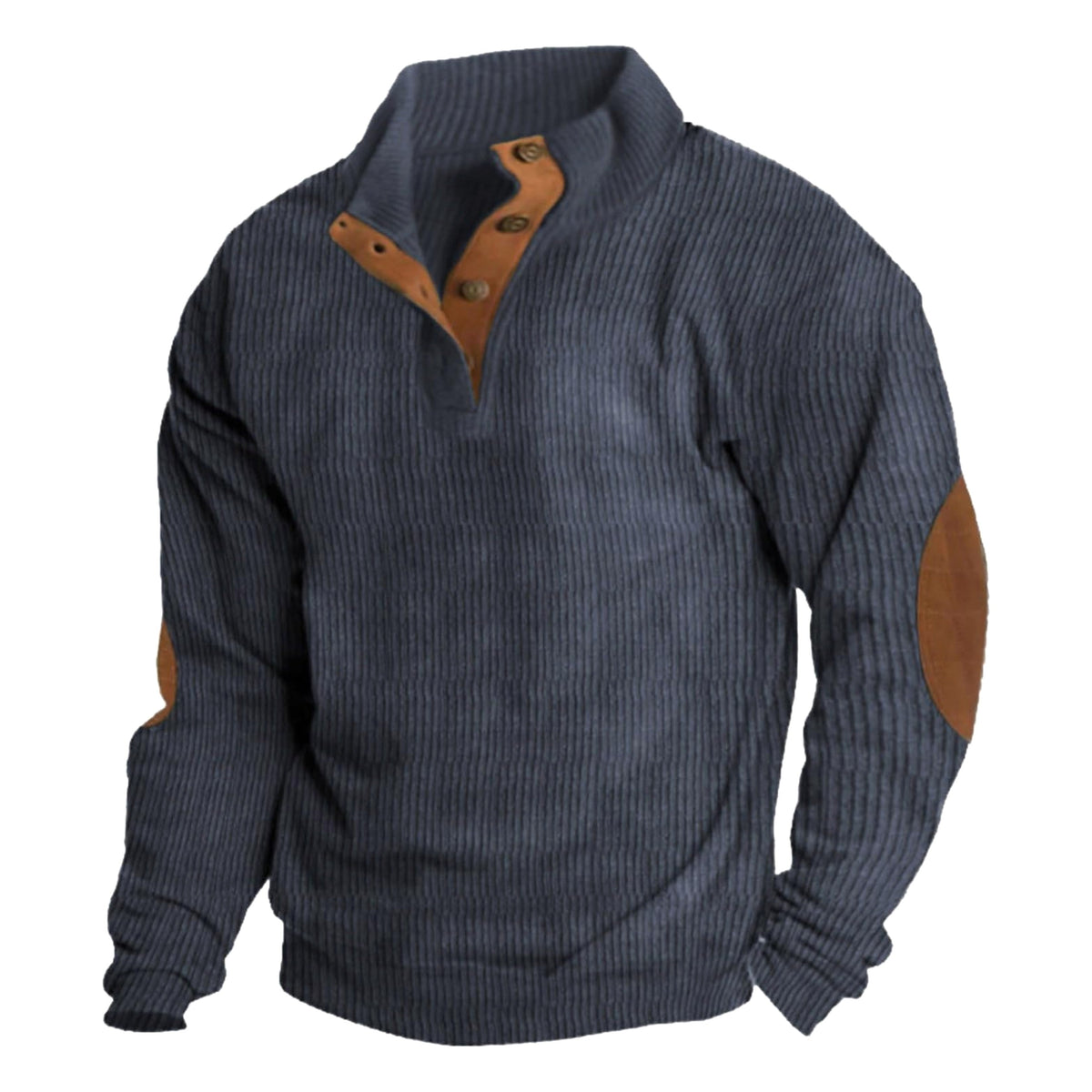 Benedict | Męski gruby sweter z grubego splotu, sweter inspirowany vintage | Rokishi | Zielony