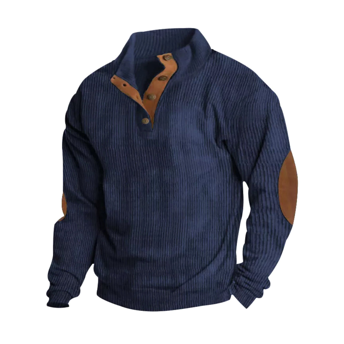 Benedict | Męski gruby sweter z grubego splotu, sweter inspirowany vintage | Rokishi | Zielony