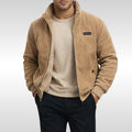 Blake | Męska kurtka, sztruksowa faktura, ciepły model | Rokishi | Khaki
