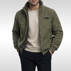 Blake | Męska kurtka, sztruksowa faktura, ciepły model | Rokishi | Khaki