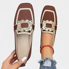 Bonnie | Damskie wyściełane loafersy komfortowe, buty wspierające do chodzenia | Rokishi | Niebieski
