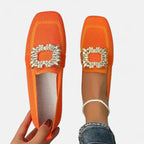 Bonnie | Damskie wyściełane loafersy komfortowe, buty wspierające do chodzenia | Rokishi | Niebieski