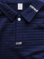 Bruno | Męska koszulka polo z charakterystycznym kołnierzykiem i suwakiem na rękawie, elegancka koszulka polo | Rokishi | Niebieski