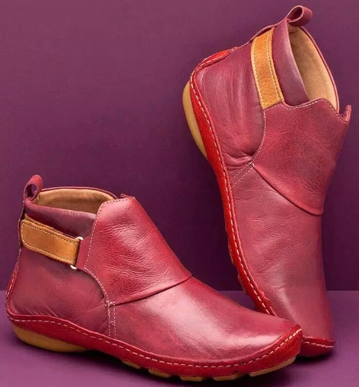Charlotte | Damskie ortopedyczne botki, wspierające buty jesienne | Rokishi | Brązowy