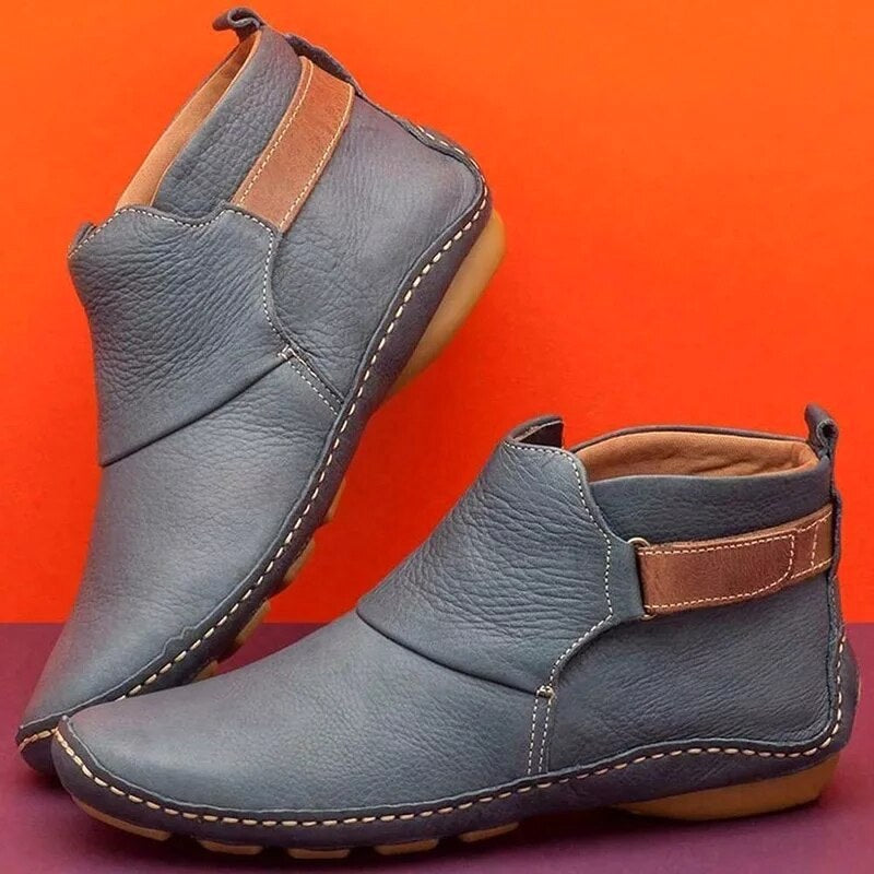 Charlotte | Damskie ortopedyczne botki, wspierające buty jesienne | Rokishi | Brązowy