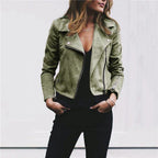 Cheryl | Damska smukła nowoczesna kurtka, kurtka w stylu biker | Rokishi | Czarny