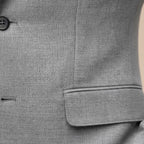 Christoph | Męska marynarka slim fit na jeden guzik, elegancki blezer | Rokishi | Szary