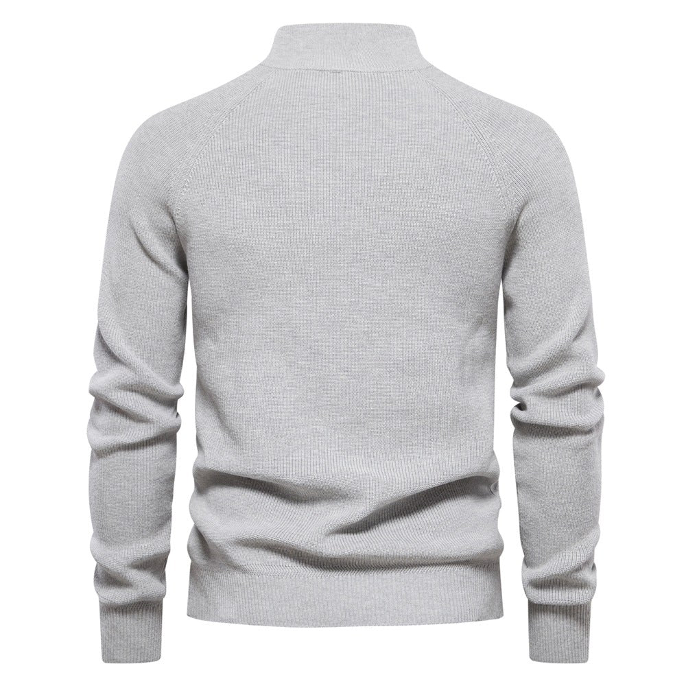 Colin | Męski miękki sweter z mieszanki bawełny, ponadczasowy sweter jesienny | Rokishi | Beżowy