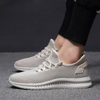 Dawid | Lekkie sneakersy męskie ze strukturą mesh, sportowe buty na codzień | Rokishi