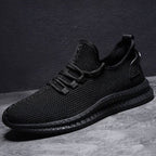 Dawid | Lekkie sneakersy męskie ze strukturą mesh, sportowe buty na codzień | Rokishi