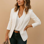 Delphine | Damski dopasowany blazer na jeden guzik, taliowana marynarka | Rokishi | Fioletowy