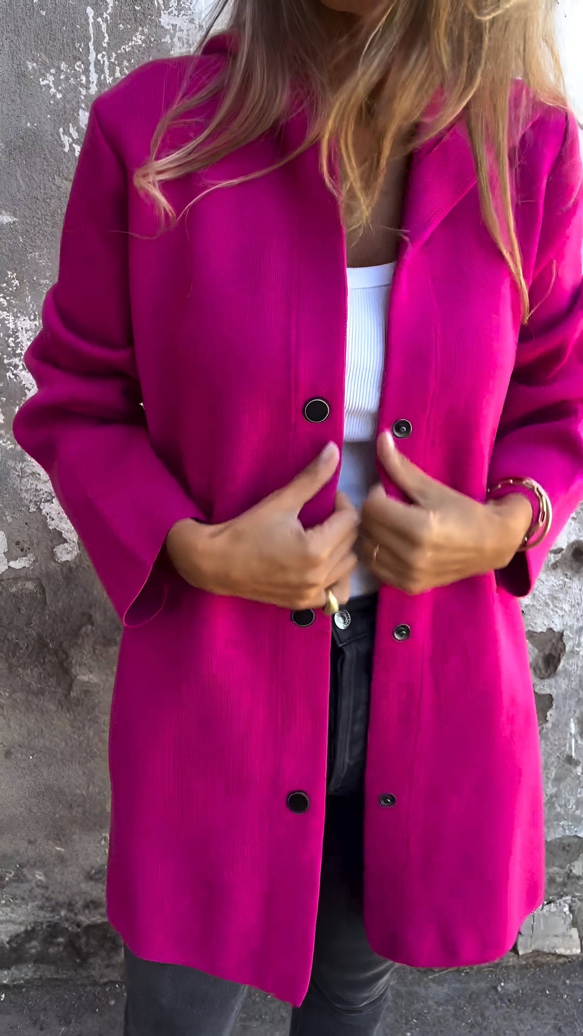 Denise | Damska bluza z kapturem z bawełny z domieszką, luźno skrojona kurtka przejściowa | Rokishi | Szary
