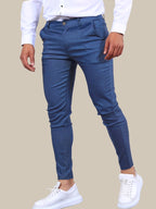 Desmond | Męskie elastyczne chinosy o kroju skinny fit, nowoczesne, zwężane spodnie | Rokishi | Czarny