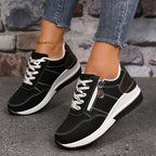 Edith | Damskie ortopedyczne sneakersy, wygodne buty slip-on | Rokishi | Niebieski