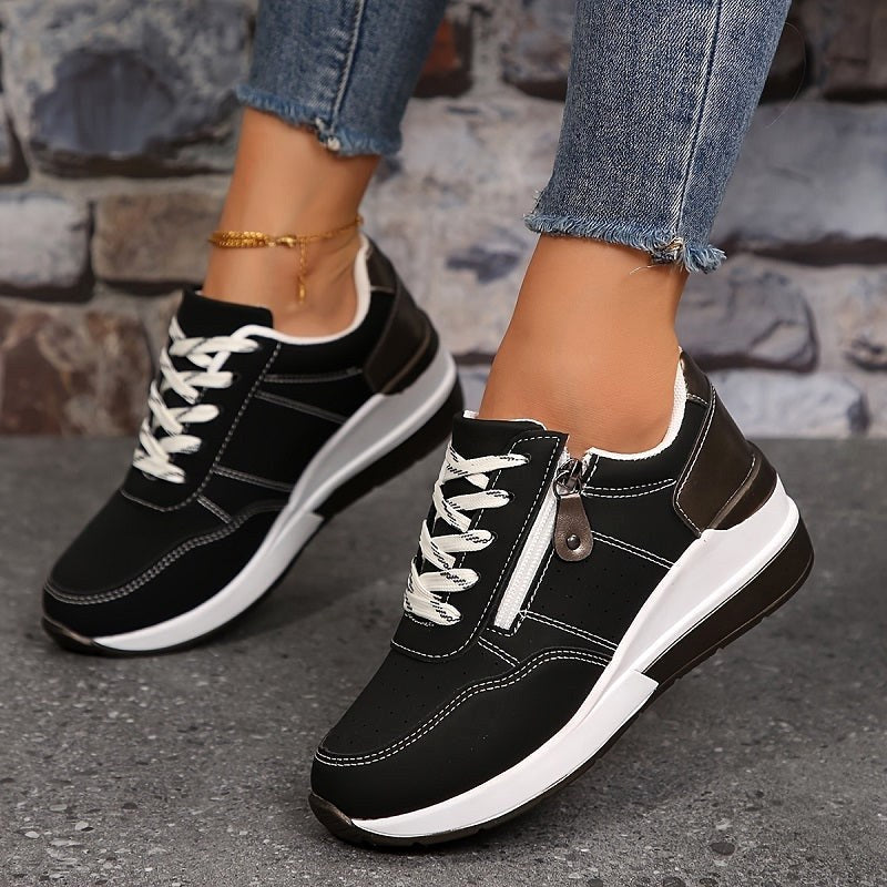 Edith | Damskie ortopedyczne sneakersy, wygodne buty slip-on | Rokishi | Niebieski