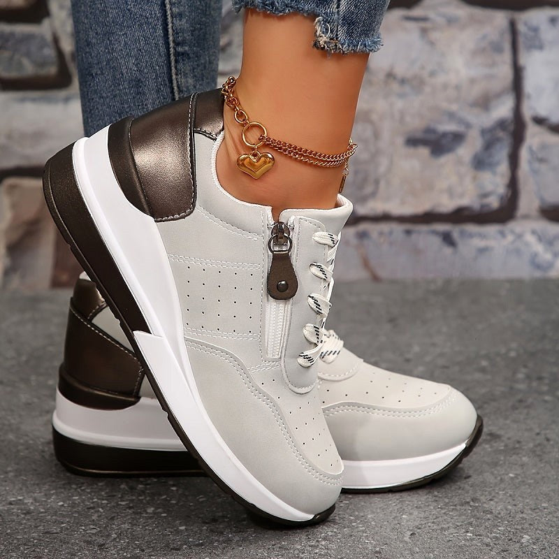 Edith | Damskie ortopedyczne sneakersy, wygodne buty slip-on | Rokishi | Niebieski